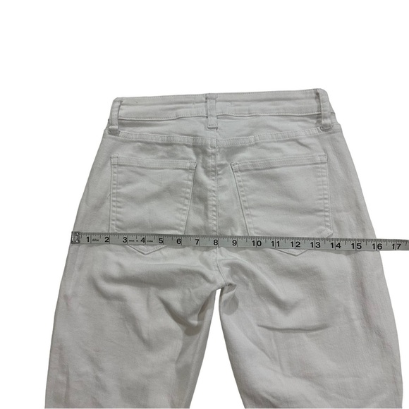 Pistola Women Optic White Wash Jeans Sz 25x27 Mid Rise Stretch Cotton Blend - Picture 9 of 13